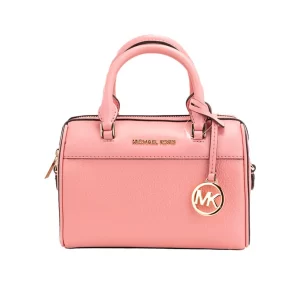 Michael Kors Travel XS Tea Rose Leather Duffle Crossbody Bag