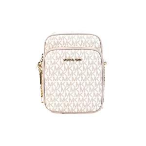 Michael Kors Flight Rose Gold North South Chain Crossbody