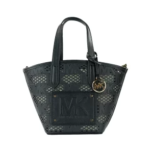 Michael Kors Kimber Small Black Vegan 2-in-1 Zip Tote