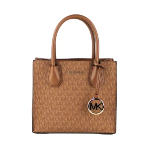 Michael Kors Mercer Luggage Multi Leather Messenger Crossbody Handbag