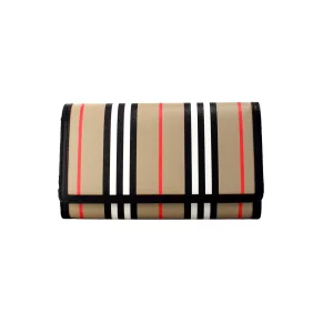 Burberry Hannah Icon Stripe Archive Black Wallet Crossbody Bag