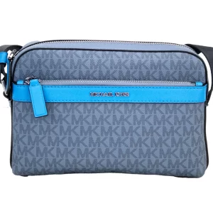 Michael Kors Cooper Small Denim PVC Utility Crossbody Bag