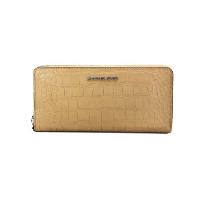 Michael Kors Jet Set Camel Animal Print Continental Wallet