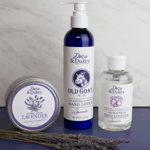 Lavender Gift Box with hand sanitizer- Medium (candle)