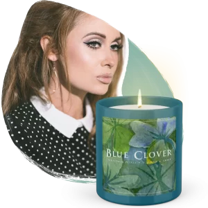 Flowering Pharmacy Blue Clover Candle bougie parfume by Katie Cole