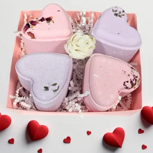 A Mother's day special- Heart Shaped Shower Steamers Gift Box, Set of 4 Shower Steamers Package