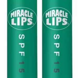 Miracle Lips SPF 15 Lip Balm and Protective Treatment, TWO Pack, 0.30 oz