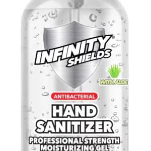 Infinity Shields  Antibacterial Hand Sanitizer Gel with Aloe, Professional Strenght, Leaves Hands Clean & Odorless