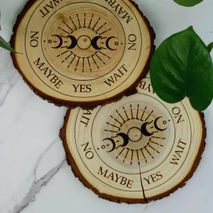 Natural Wood Moon Phase Pendulum Board